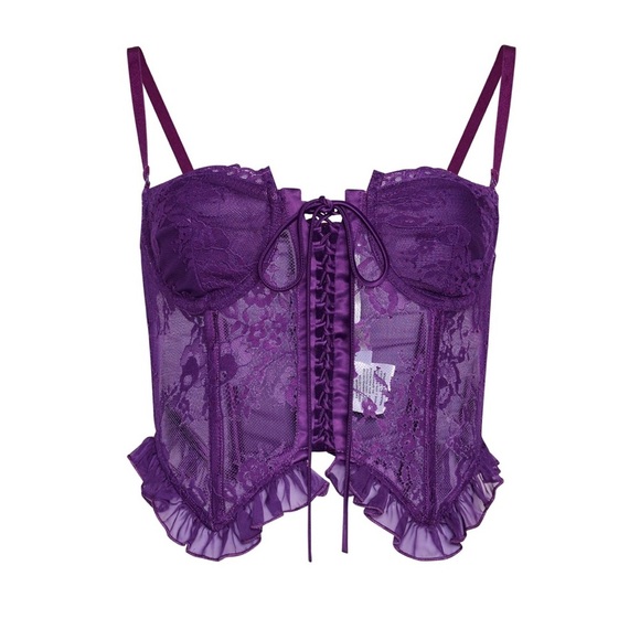 DANIELLE GUIZIO Aleia ruffle corset NEW - Picture 7 of 9